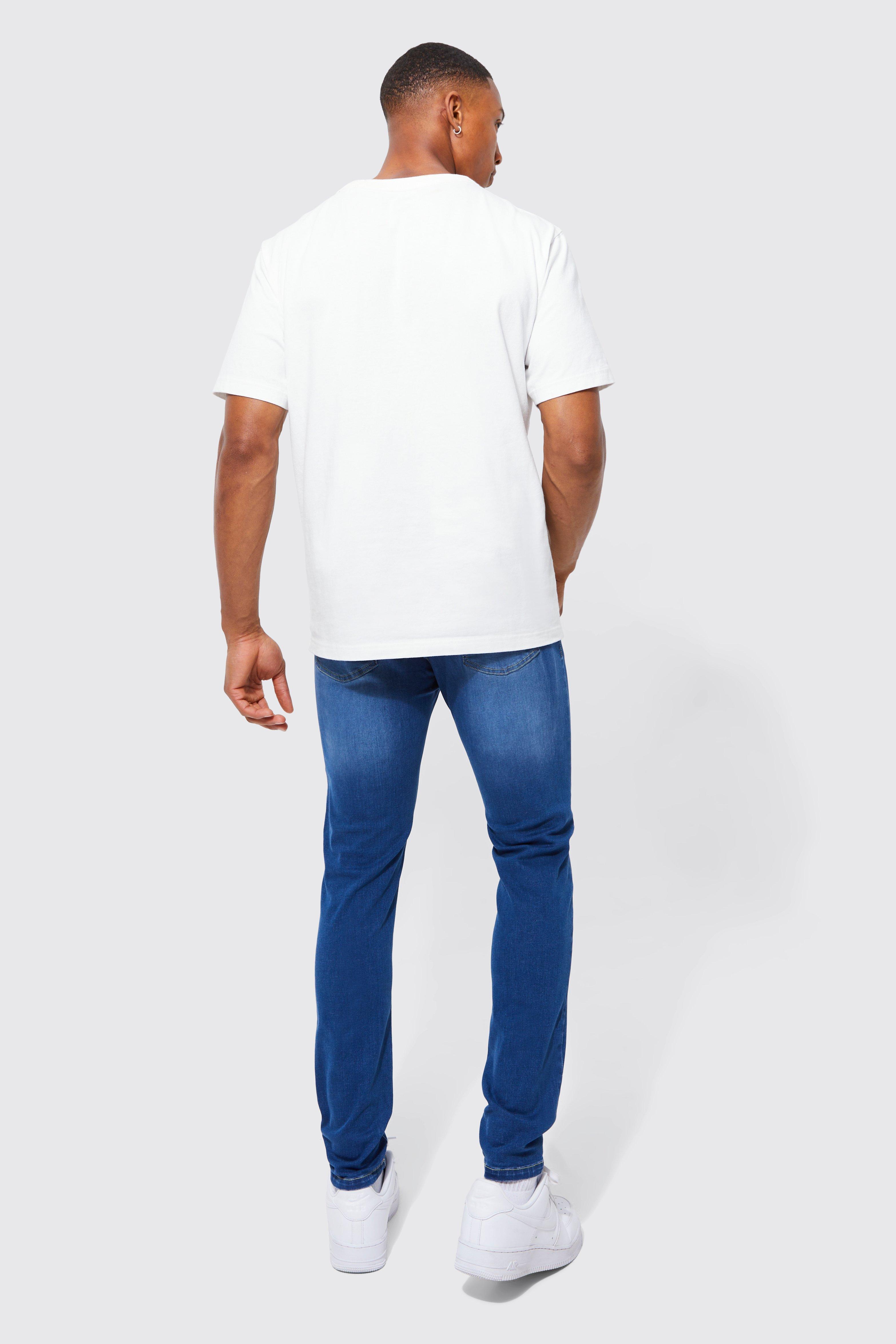 Male best sale stretch jeans